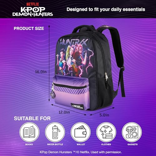 Thumbnail 5 de AI ACCESSORY INNOVATIONS Huntrix 16” Backpack for Girls (Rumi, Zoey & Mira)