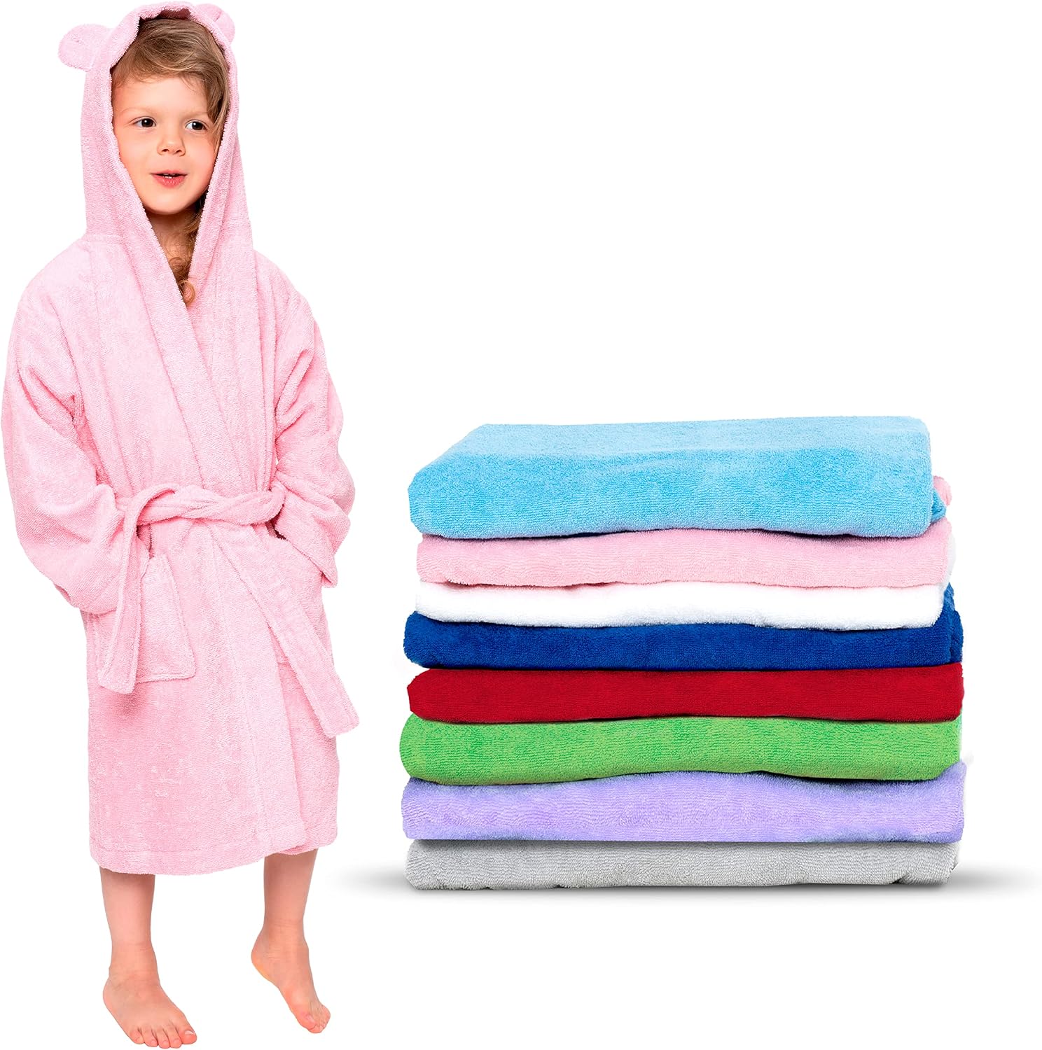 Imagen de Twinzen Kinderbademantel 100 Baumwolle OEKO-TEX en OfertitasTOP