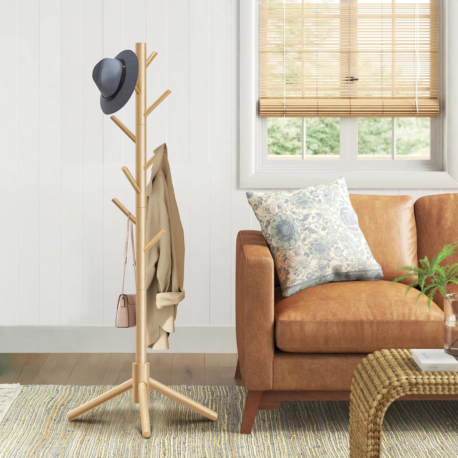 Thumbnail 1 de Azaeahom Coat Rack 3-Height, 8 Hooks