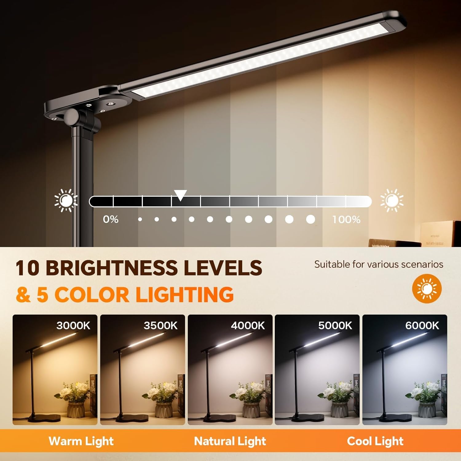 Detalle 2 de Caldarax Lampe de bureau 5 modes