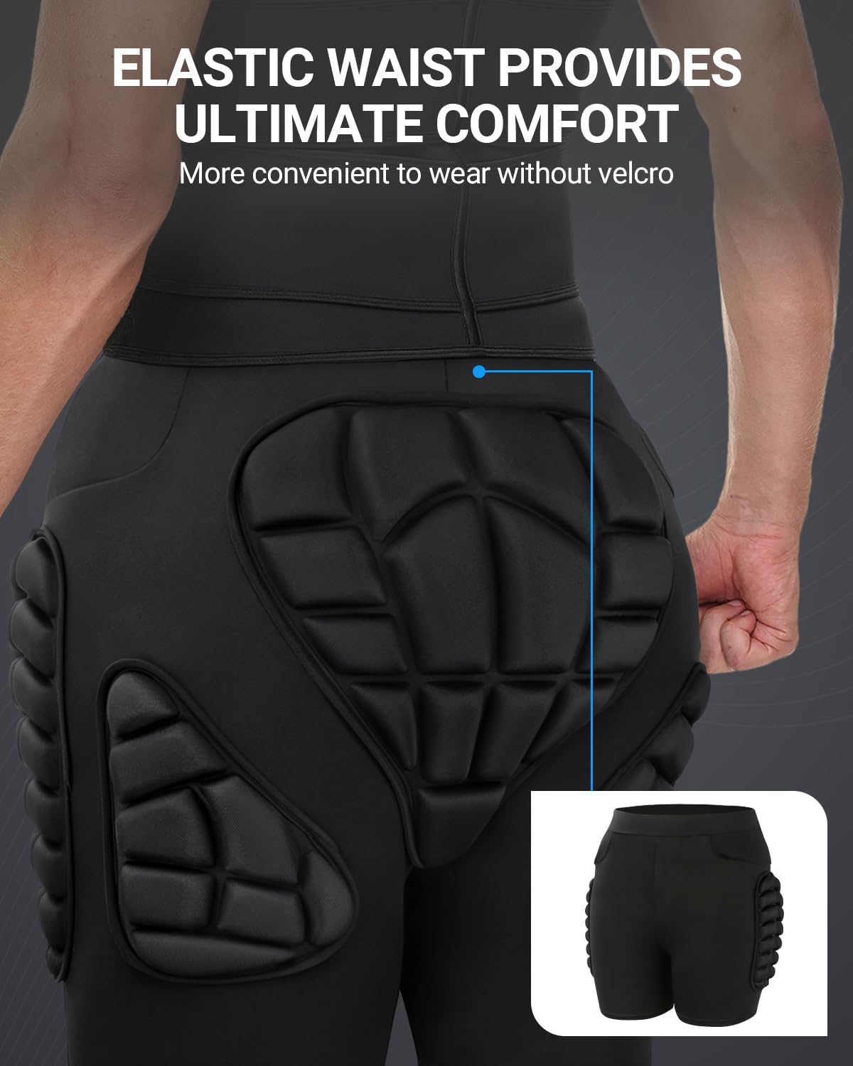 Detalle de Summshall Padded Shorts with 20 mm EVA Hip and Tailbone Padding