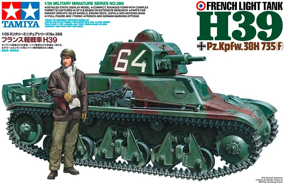 Detalle de TAMIYA 35389 Panzer H39 1:35 modèle