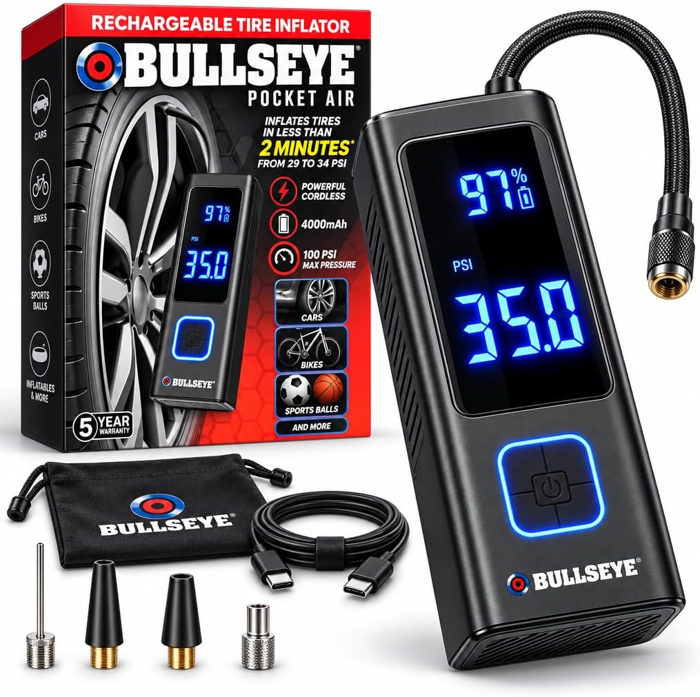 Detalle de Bullseye Portable Tire Inflator 4000mAh