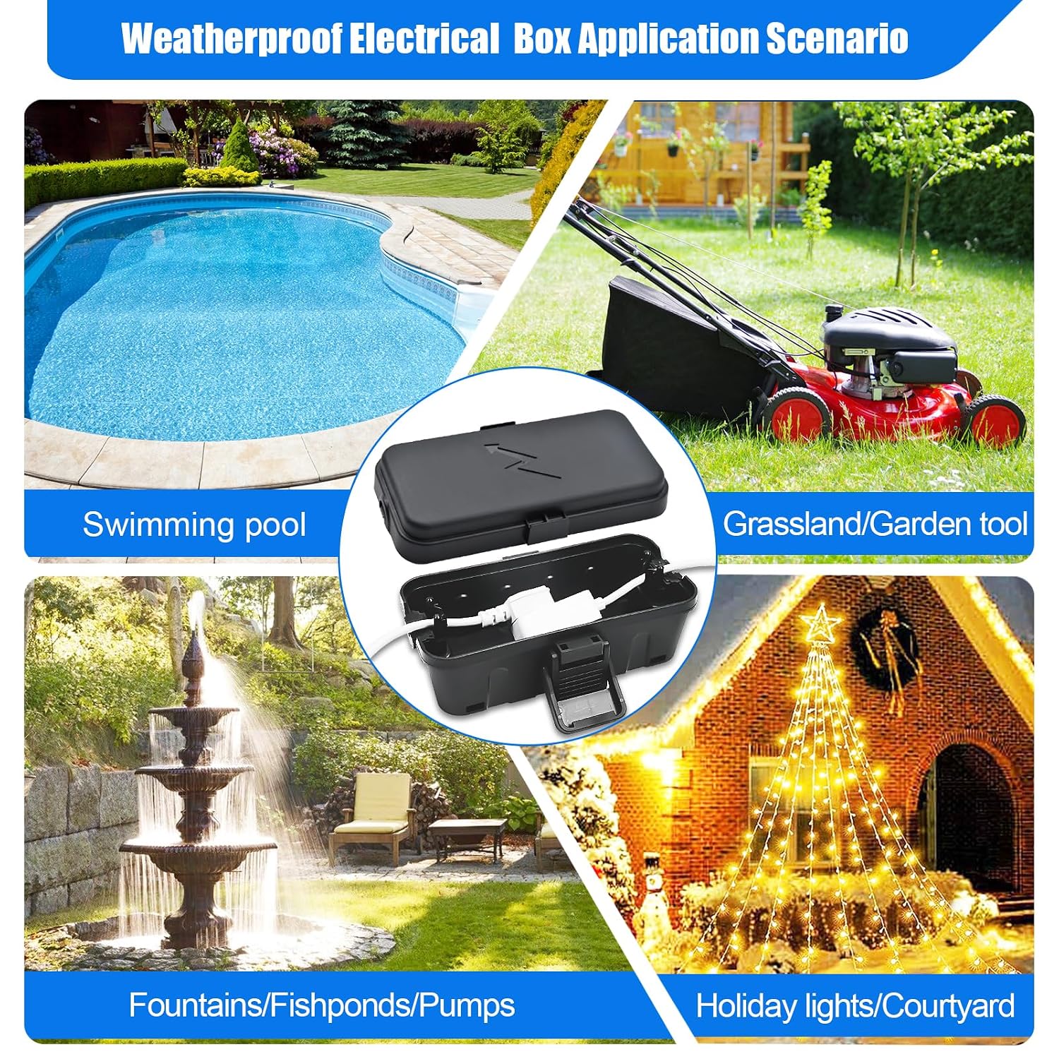 Thumbnail 6 de Hrensaw Small Weatherproof Electrical Connection Box, IP54, 2 Cable Ports