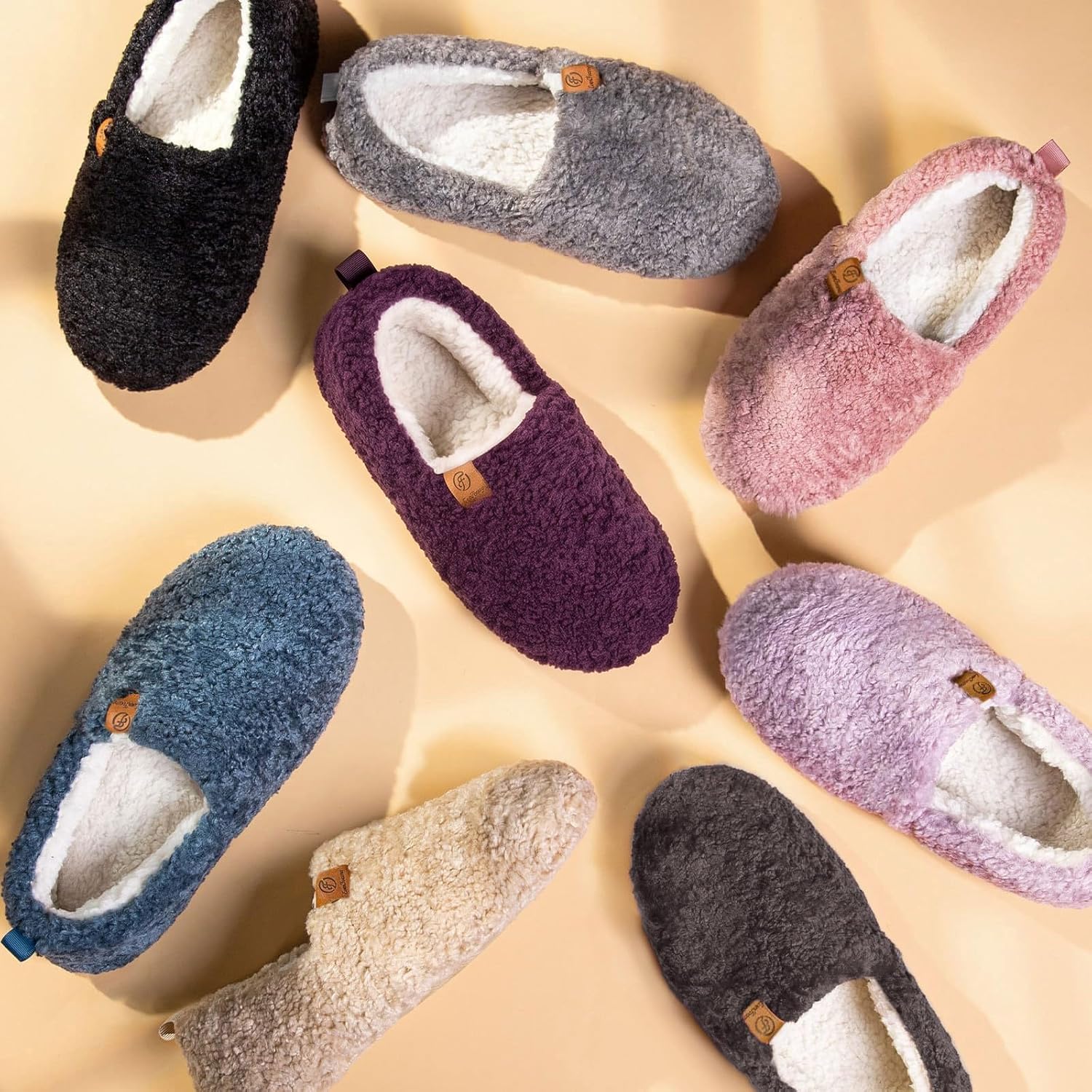 Thumbnail 6 de EverFoams Damen Winter Hausschuhe Kunstwolle Memory Foam
