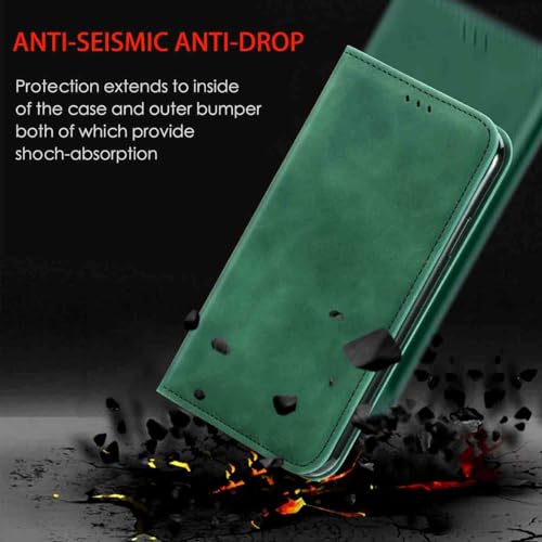 Thumbnail 6 de WBWONE Coque à Realme 8 5G / Realme Narzo 30 5G — Étui portefeuille magnétique en cuir PU, vert