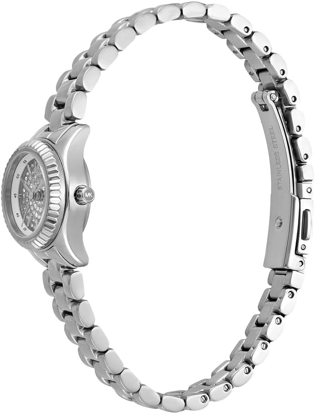 Detalle de Michael Kors Lexington Damenuhr (19 mm) Quarz 3-Zeiger mit Edelstahl- oder Lederarmband