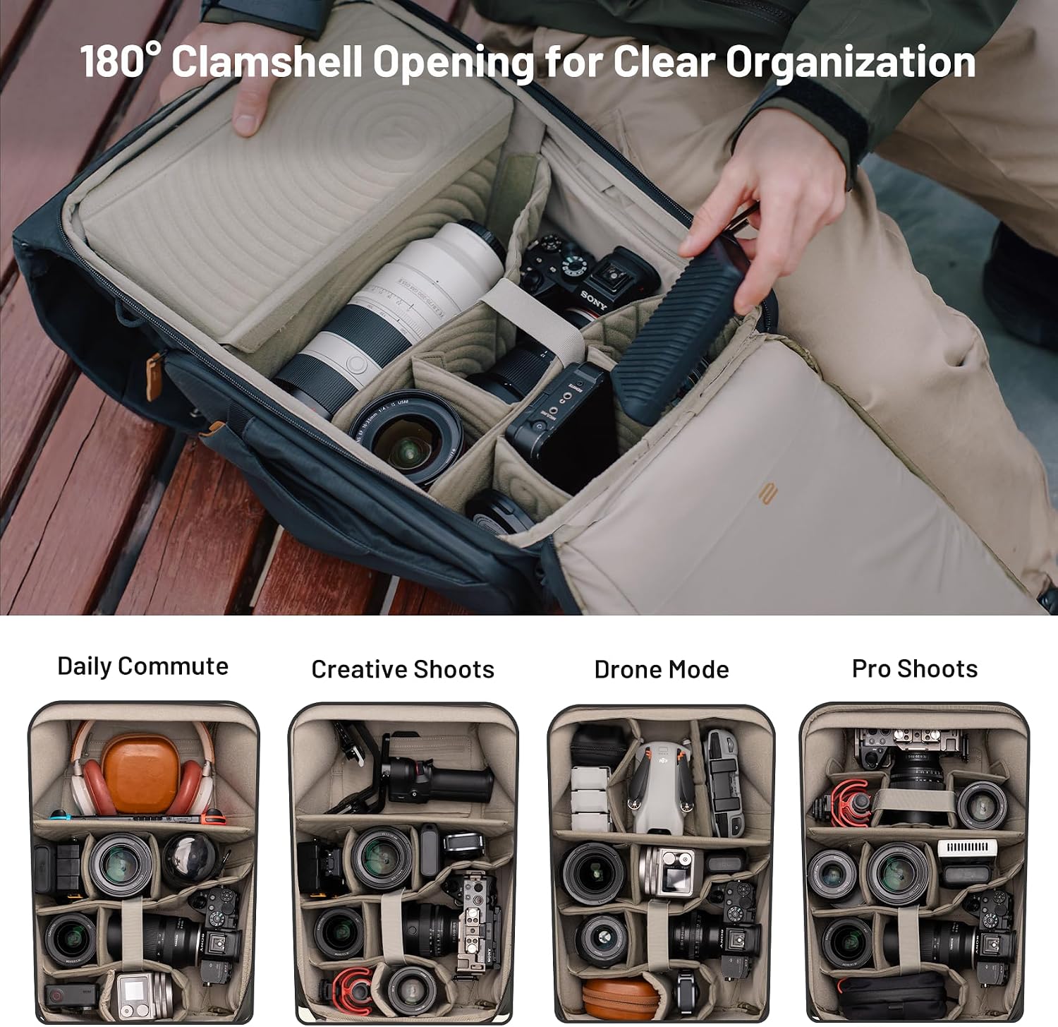 Detalle de PGYTECH OneGo 2 sac photo 20L