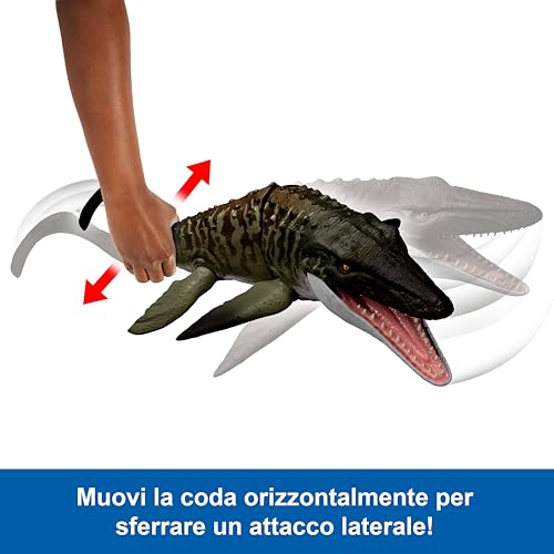 Detalle de Mattel Jurassic World Mosasauro Morso Letale JJP80