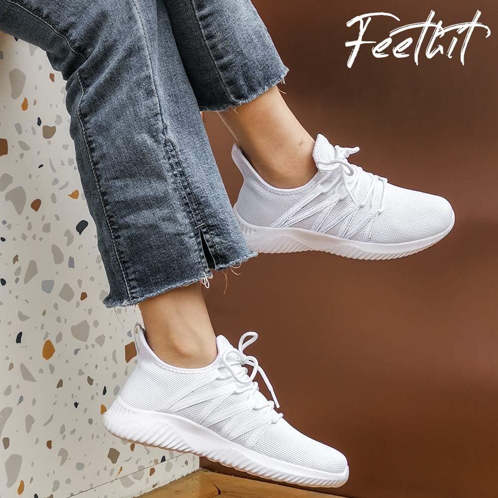 Detalle 2 de Feethit Womens Slip On Running Shoes Non Slip