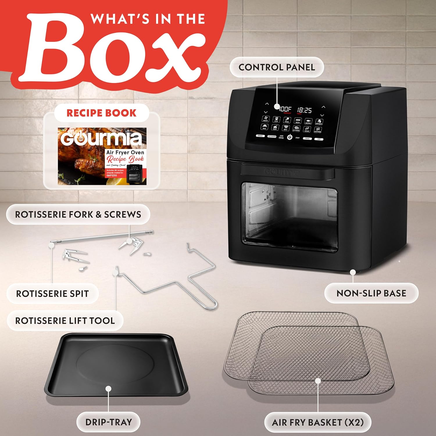 Thumbnail 5 de Gourmia Air Fryer Oven 14 Qt