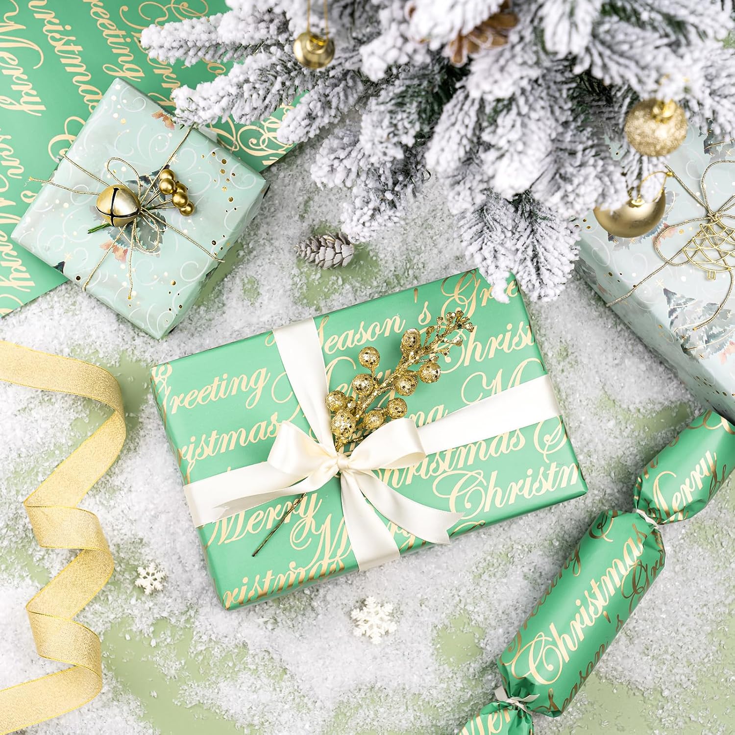 Thumbnail 6 de WRAPAHOLIC Christmas Wrapping Paper, Mini Roll