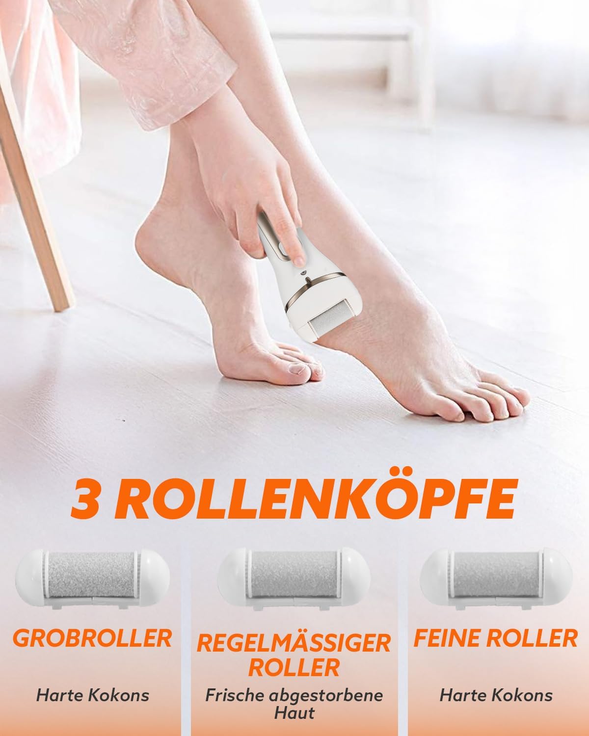 Detalle 2 de Hornhautentferner Elektrisch 1200 mAh