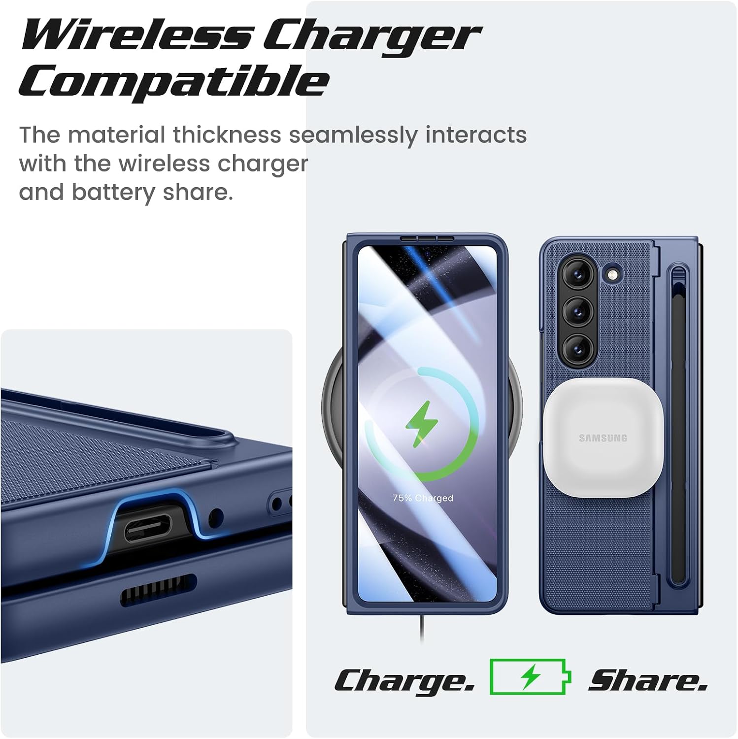 Thumbnail 3 de Z Fold 5 case with built in S Pen holder