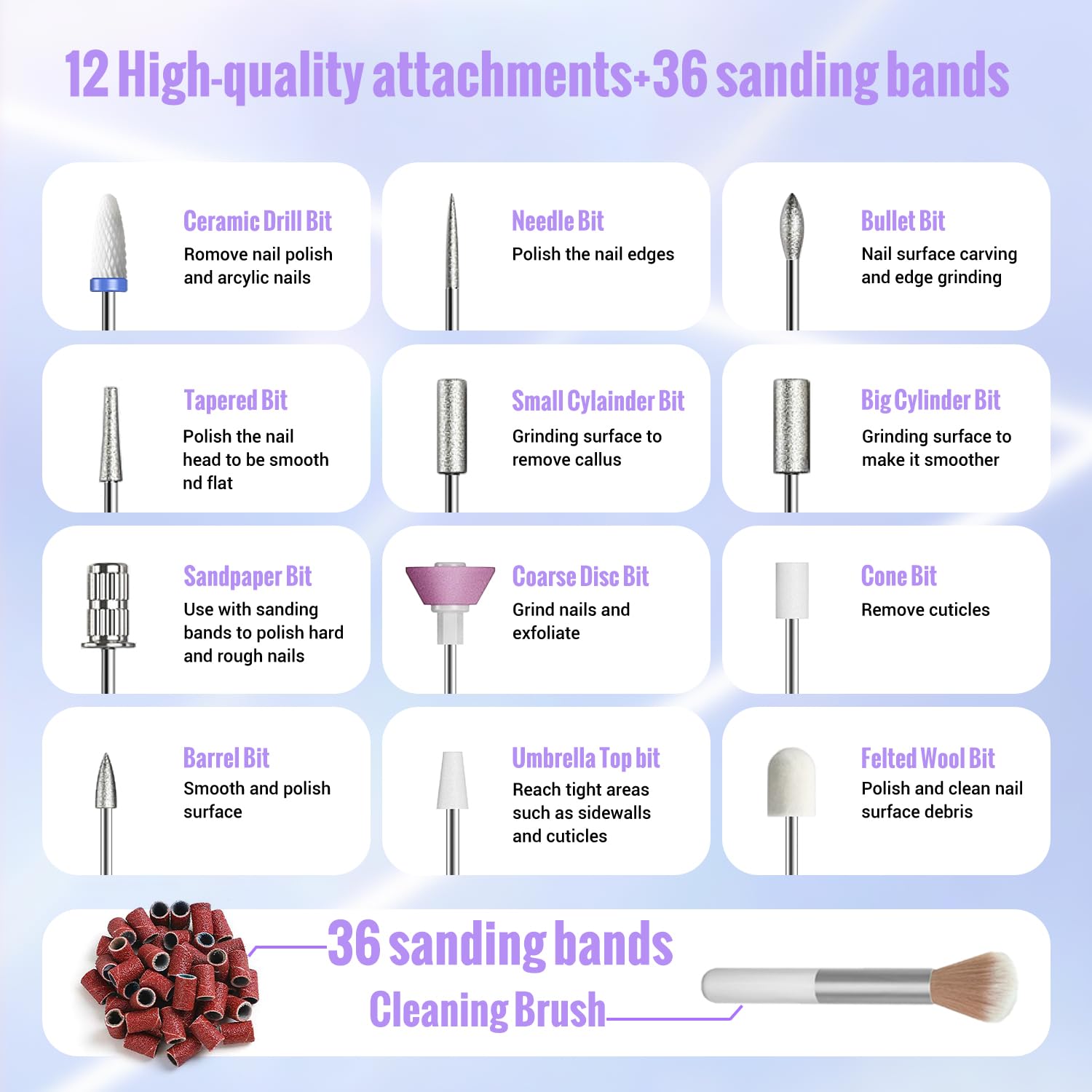 Thumbnail 4 de Denabuty DN-2402 Nagelfräser 35000 U/min 💅