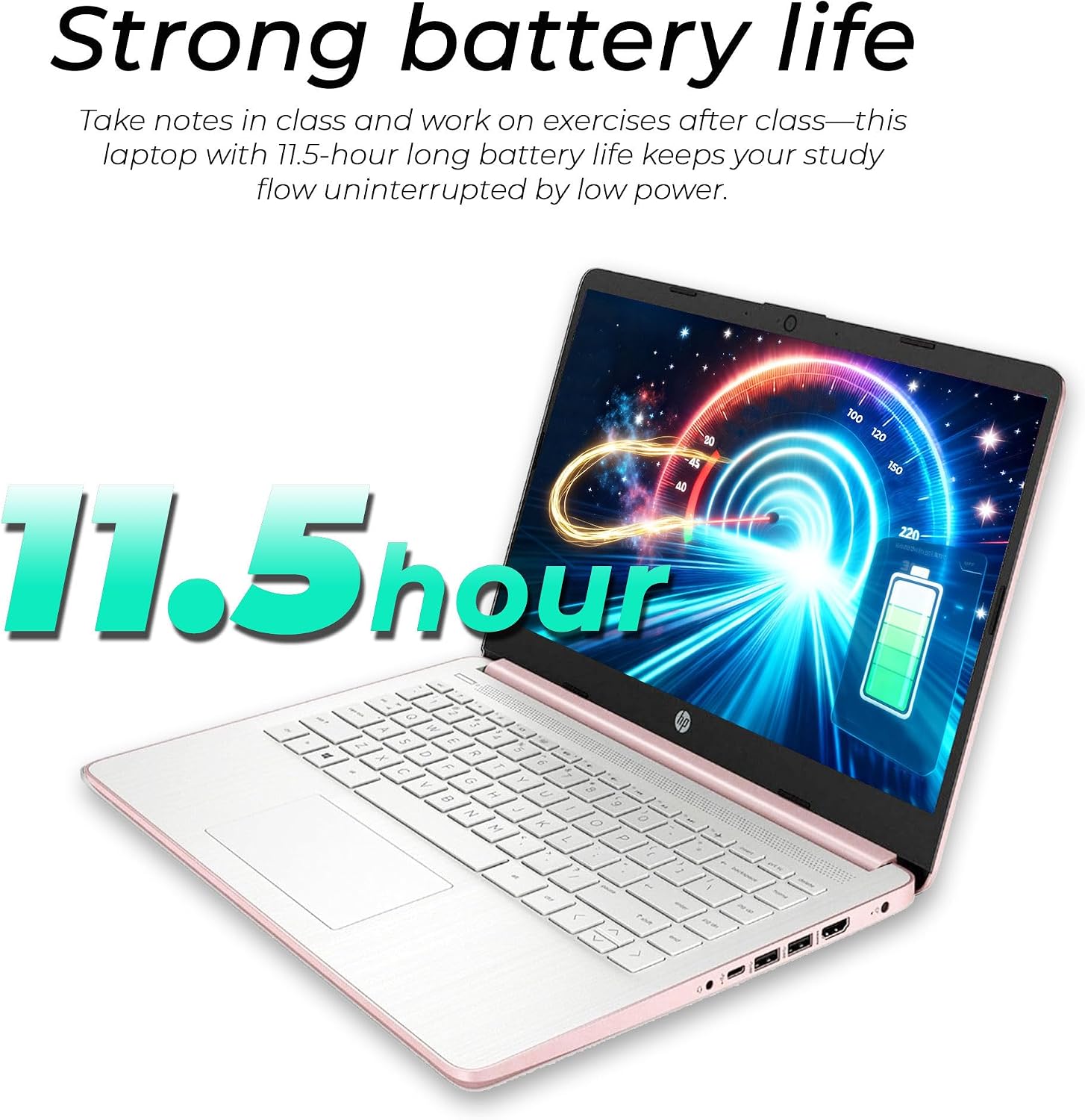 Thumbnail 1 de HP New Everyday Slim Laptop, 14-Inch HD, Intel N150, 128GB SSD + 1TB OneDrive