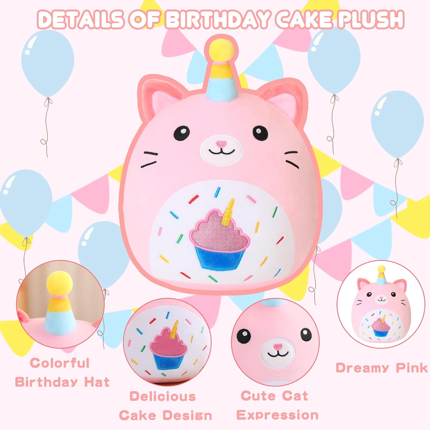 Detalle de Xfrog Cat Unicorn Plush 10 inch