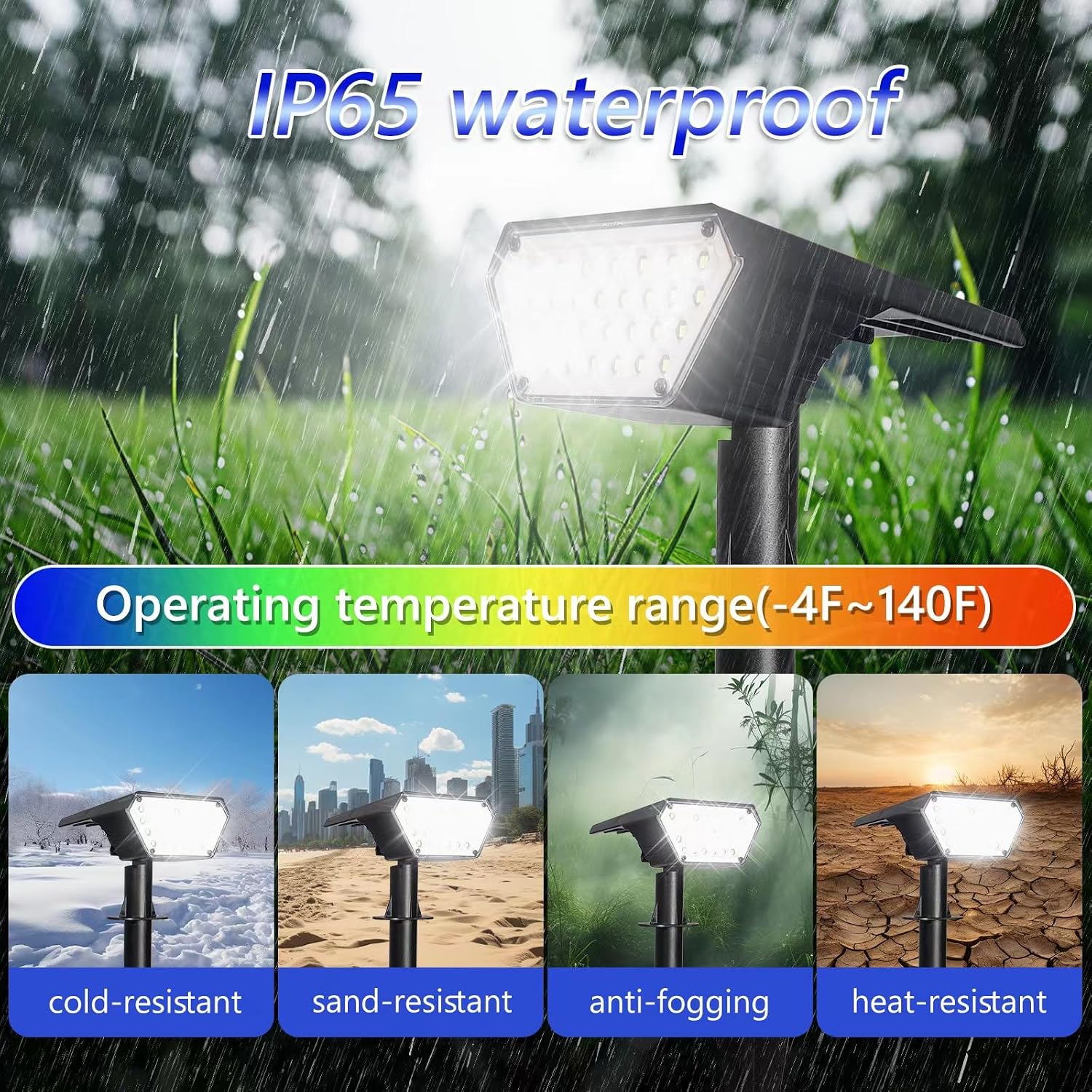 Detalle 2 de Satucol spots solaires IP65, 6 unités