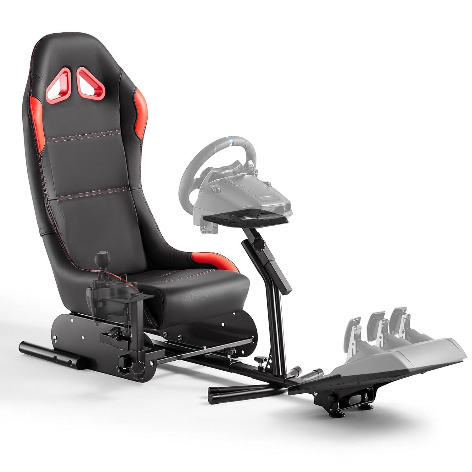 Detalle de DIWANGUS Racing Simulator Cockpit with Seat: Universal Wheel Stand for G29/G920/G923 and More