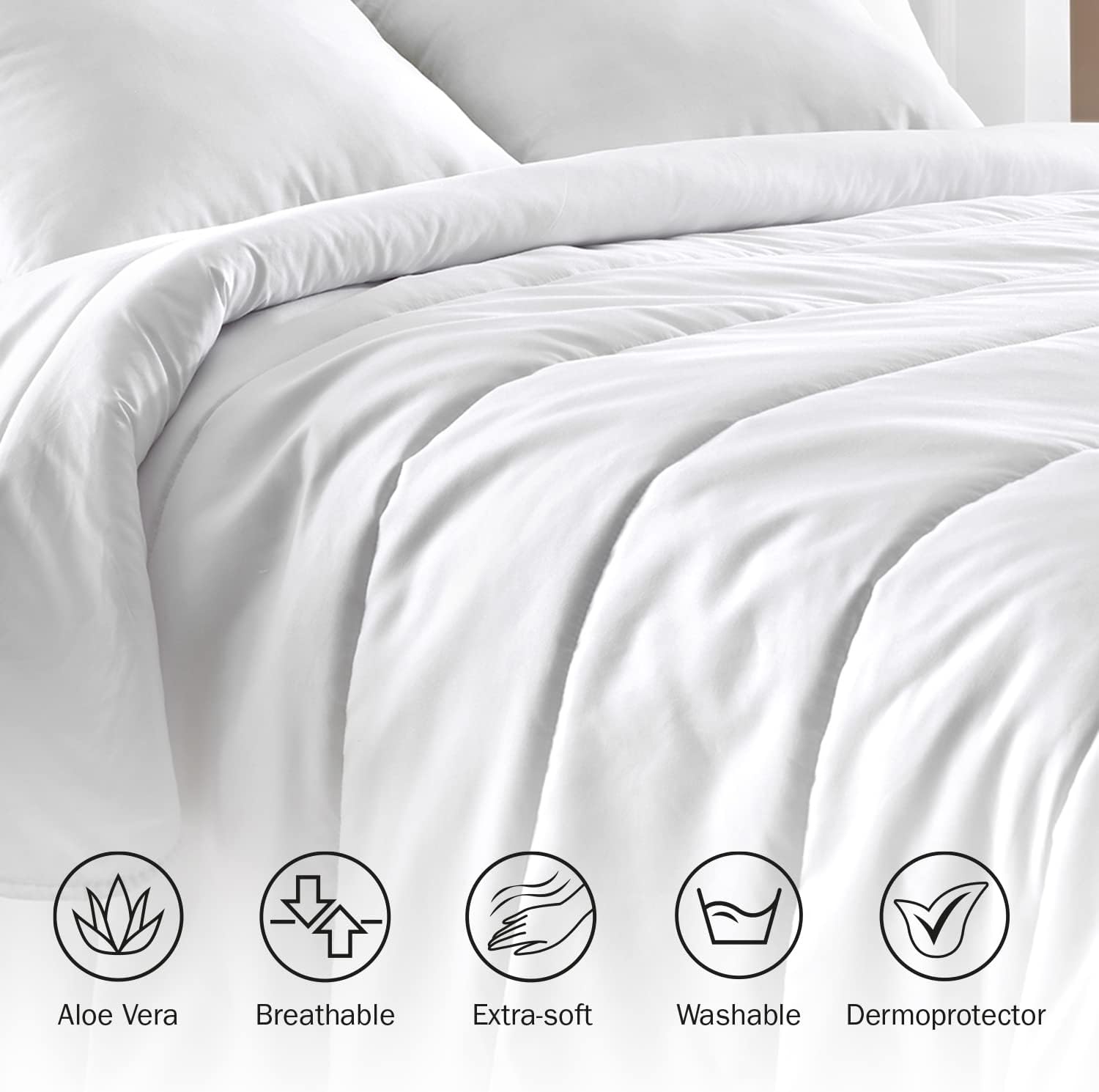 Thumbnail 3 de Pikolin Home Edredón Verano Cama 90🛏️ Relleno Aloe Vera Ligero