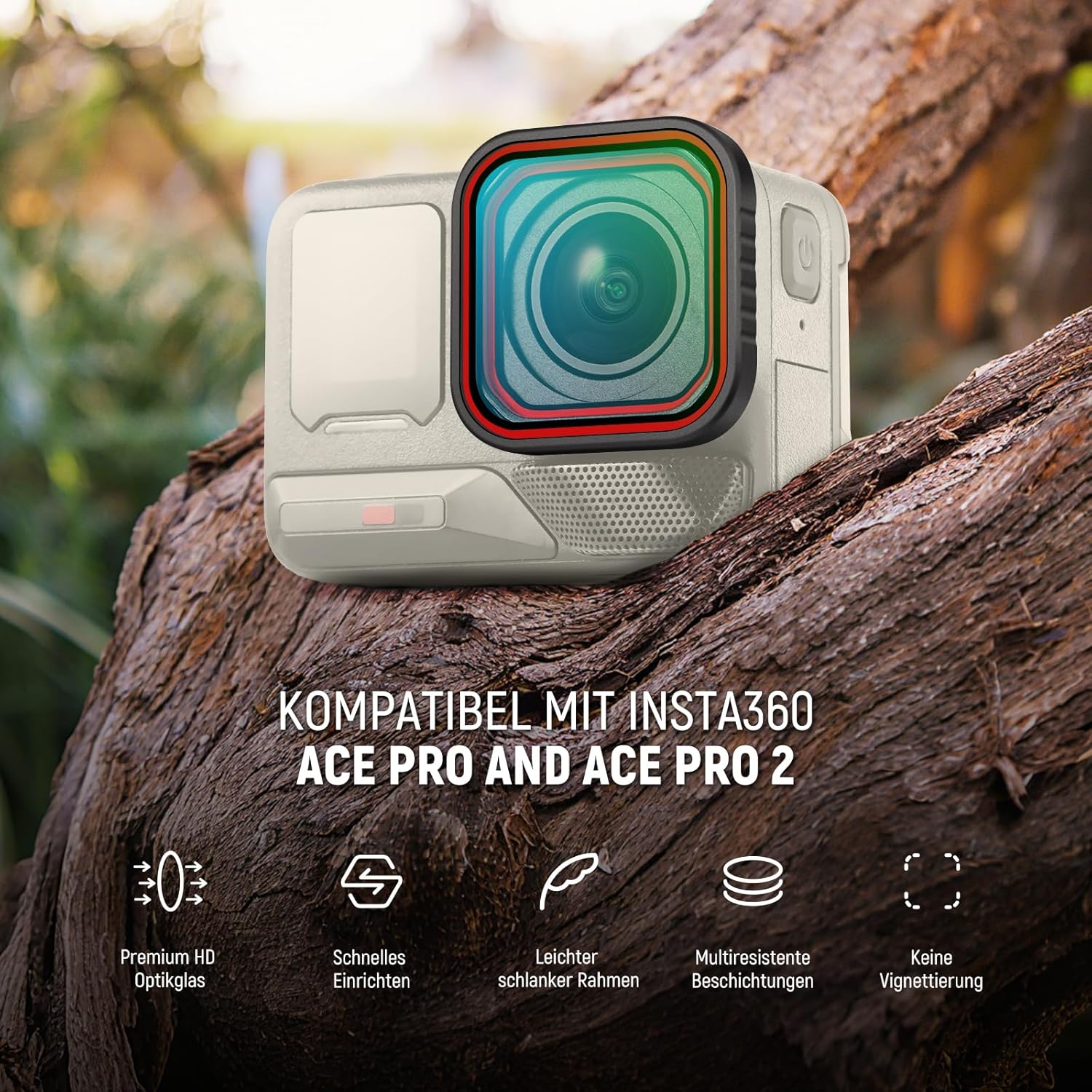 Thumbnail 1 de NEEWER UV-Filter für Insta360 Ace Pro & Ace Pro 2 (FL-C20) – Lens-Schutz für POV-Aufnahmen