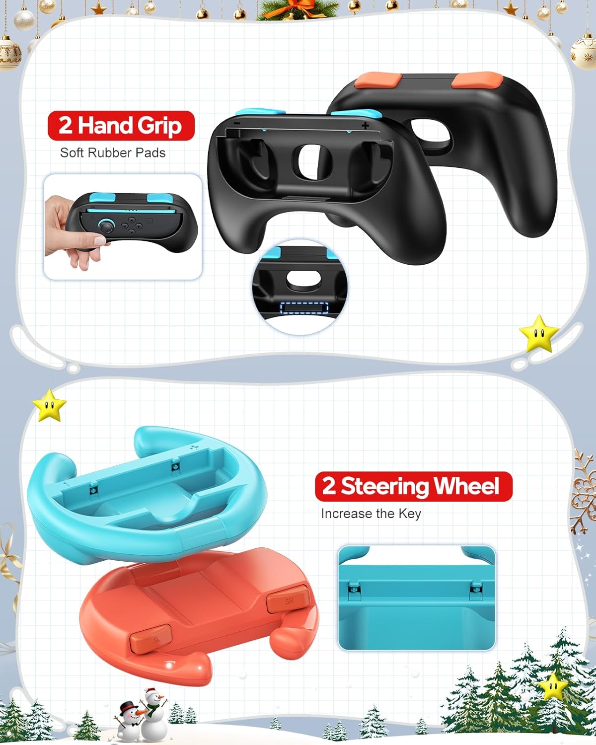Thumbnail 5 de 20 in 1 Switch 2 Accessories Bundle with Hard Case