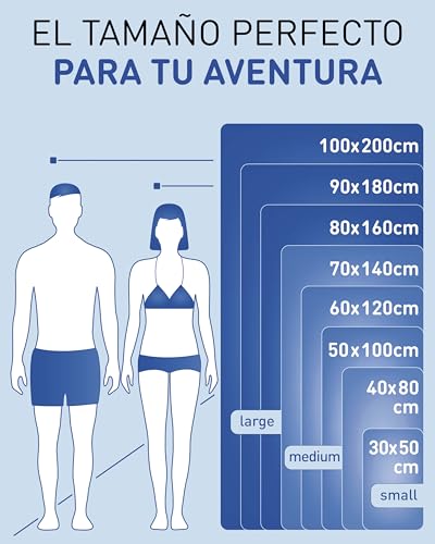 Detalle 2 de Fit-Flip Microfibre towel compact 80×160 cm 🏖