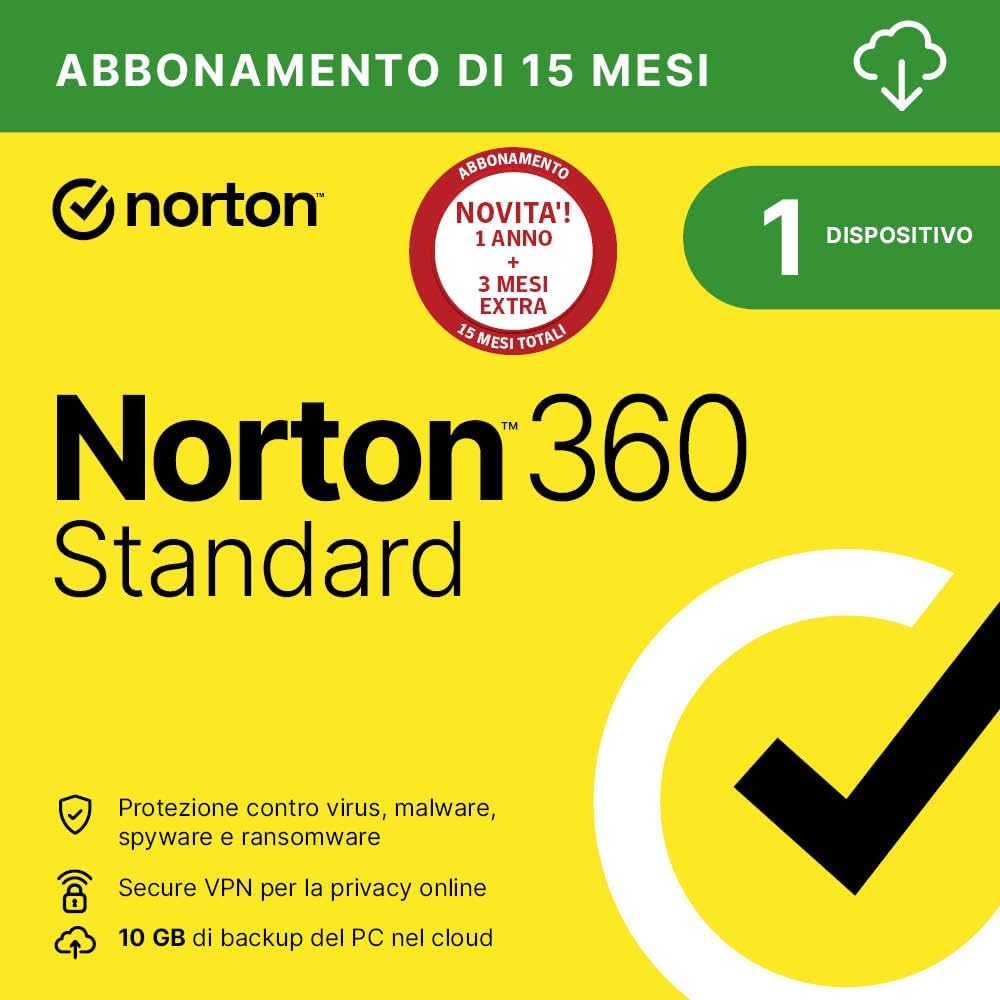 Thumbnail 6 de Norton 360 Standard 2026: Antivirus per 1 dispositivo con VPN, backup e gestione password