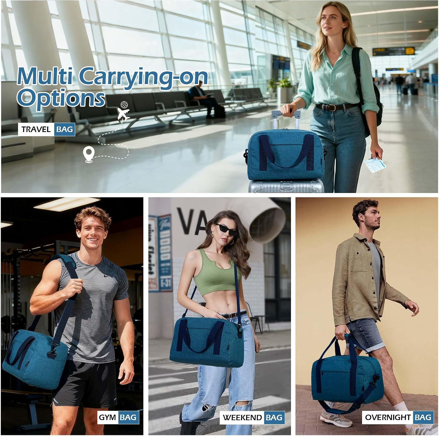 Detalle 2 de FIORETTO Travel Underseat Bag 20L, 40x20x25