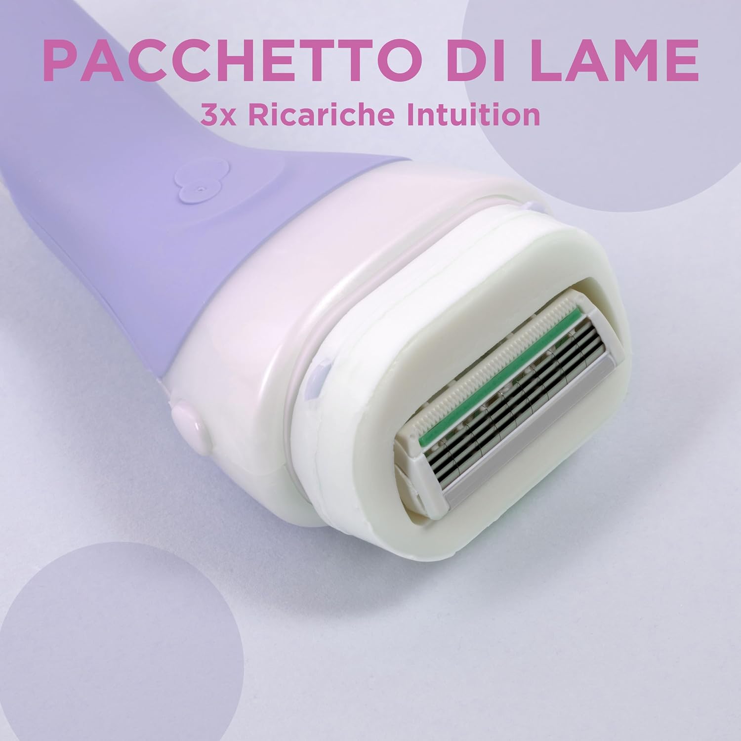 Thumbnail 4 de Wilkinson Sword Intuition Dry Skin: rasoio femminile con testina pivotante e sapone integrato per idratare la pelle