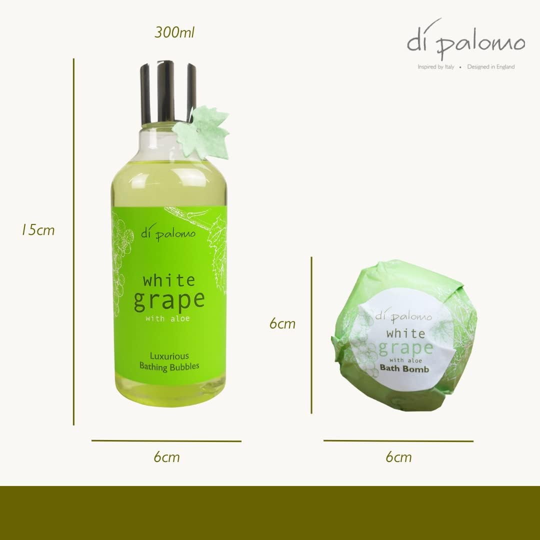 Thumbnail 4 de Di Palomo Vegan White Grape & Aloe Indulgent Luxury Bathing Collection (Bathing Bubbles 300ml + 2 Bath Bombs)