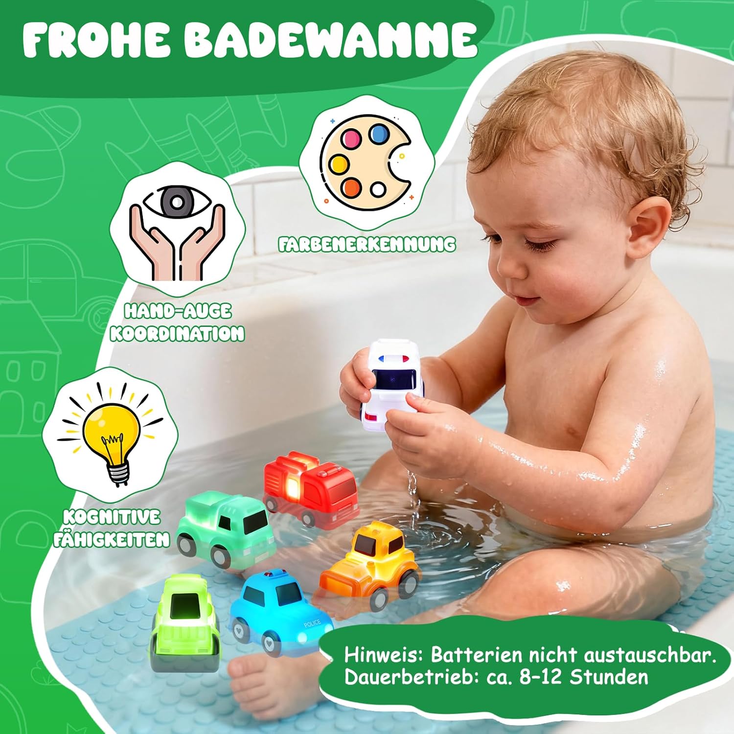 Thumbnail 1 de JoiTale Badewannenspielzeug 6er Set LED