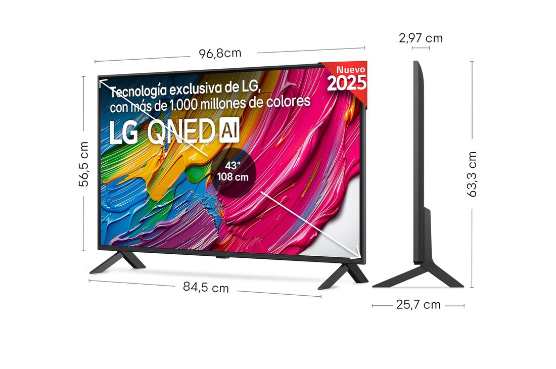 Thumbnail 1 de LG QNED QNED80 43" 4K 2025 Smart TV