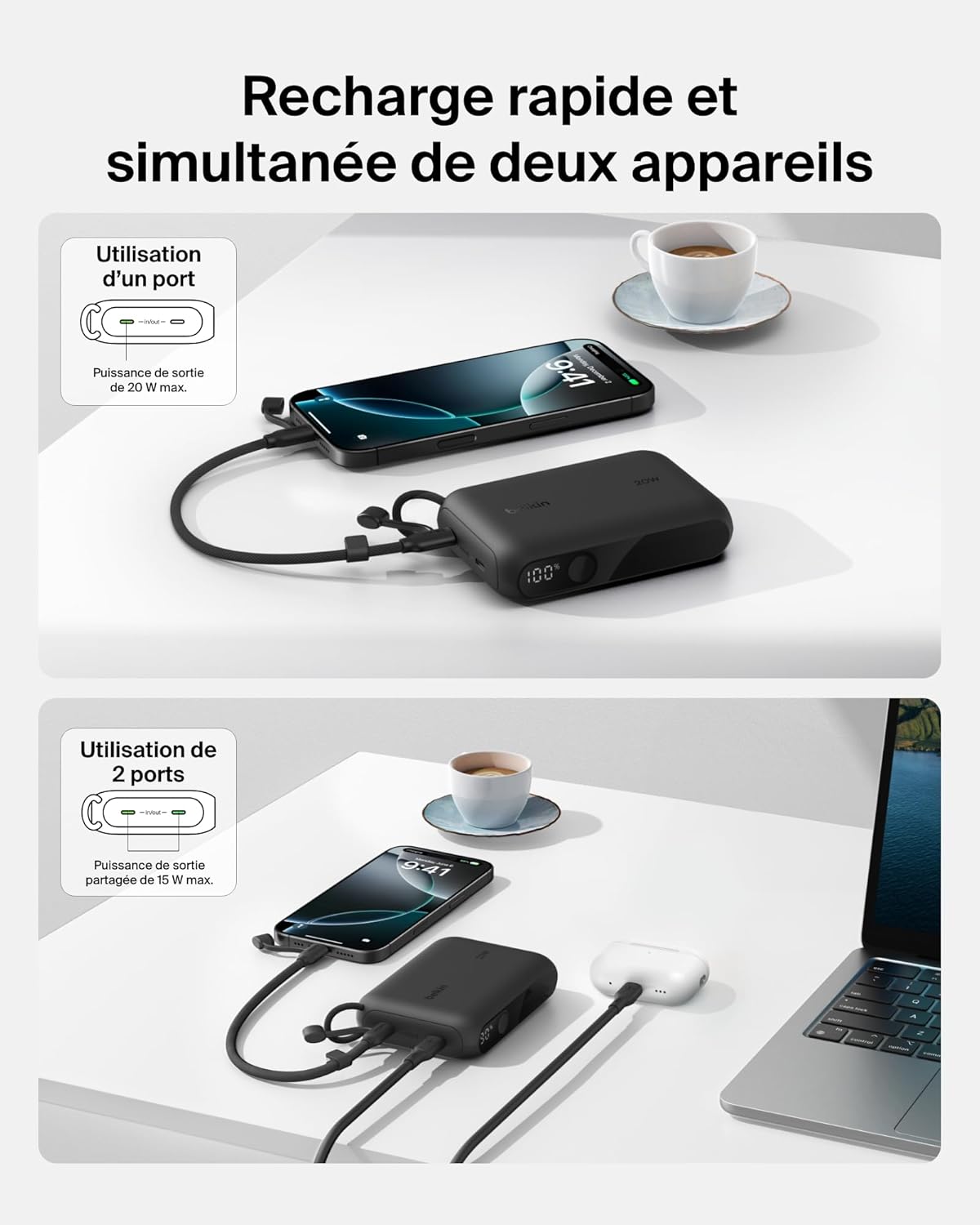 Detalle 2 de Belkin Batterie Externe 10000mAh 20W