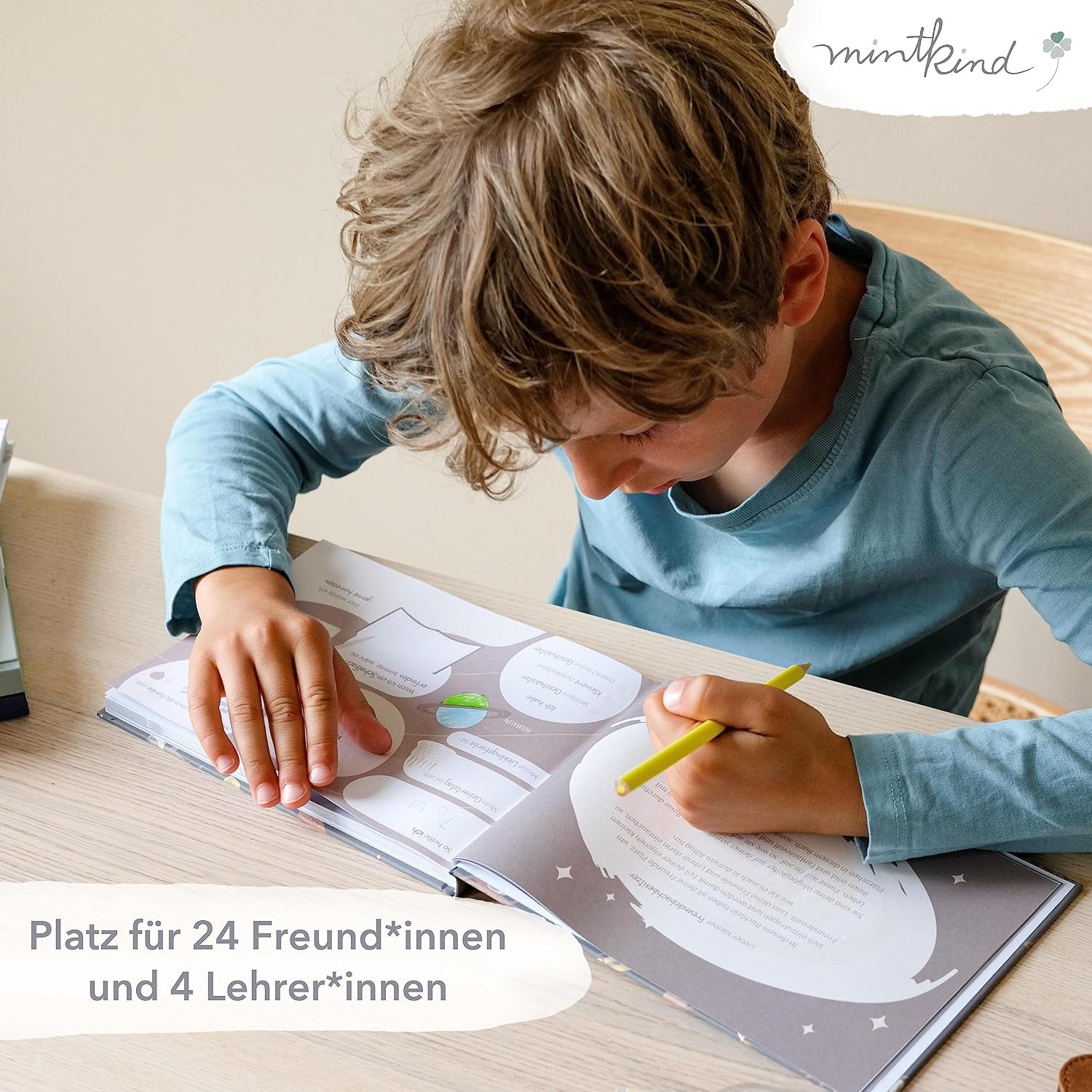 Detalle 2 de mintkind Meine Schulfreunde Freundebuch 21,5x15,5 cm