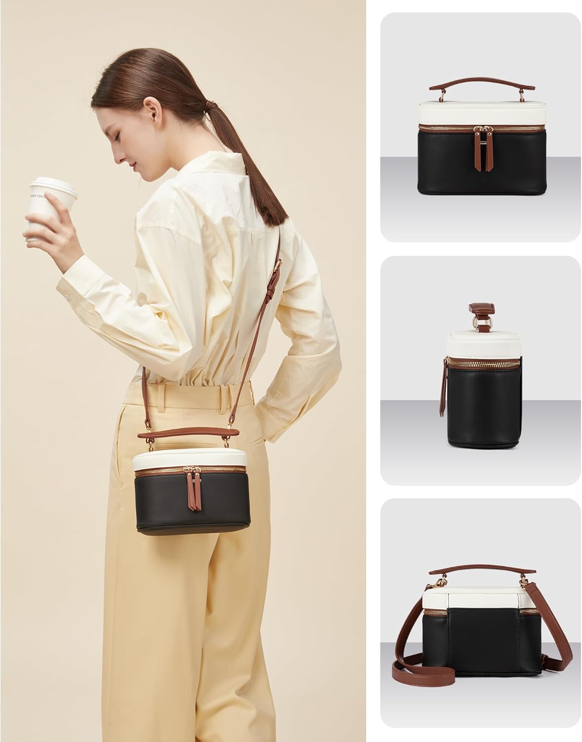 Thumbnail 6 de LOVEVOOK Umhängetasche Damen Khaki 21×9,5×15,5 cm