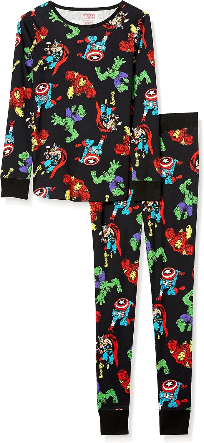 Detalle de Amazon Essentials Disney | Marvel | Star Wars Women’s Snug-Fit Cotton Pyjama Set
