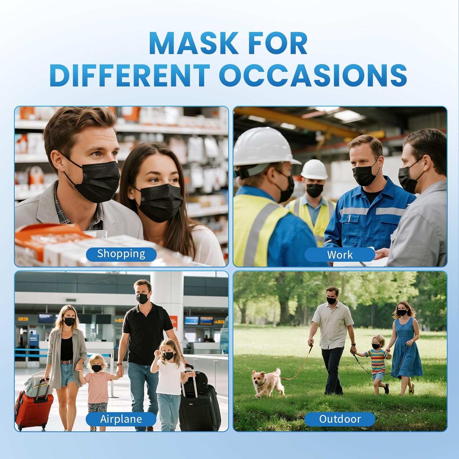 Thumbnail 6 de Borje Disposable Face Mask 100 pcs — 3‑Ply Protection 😷