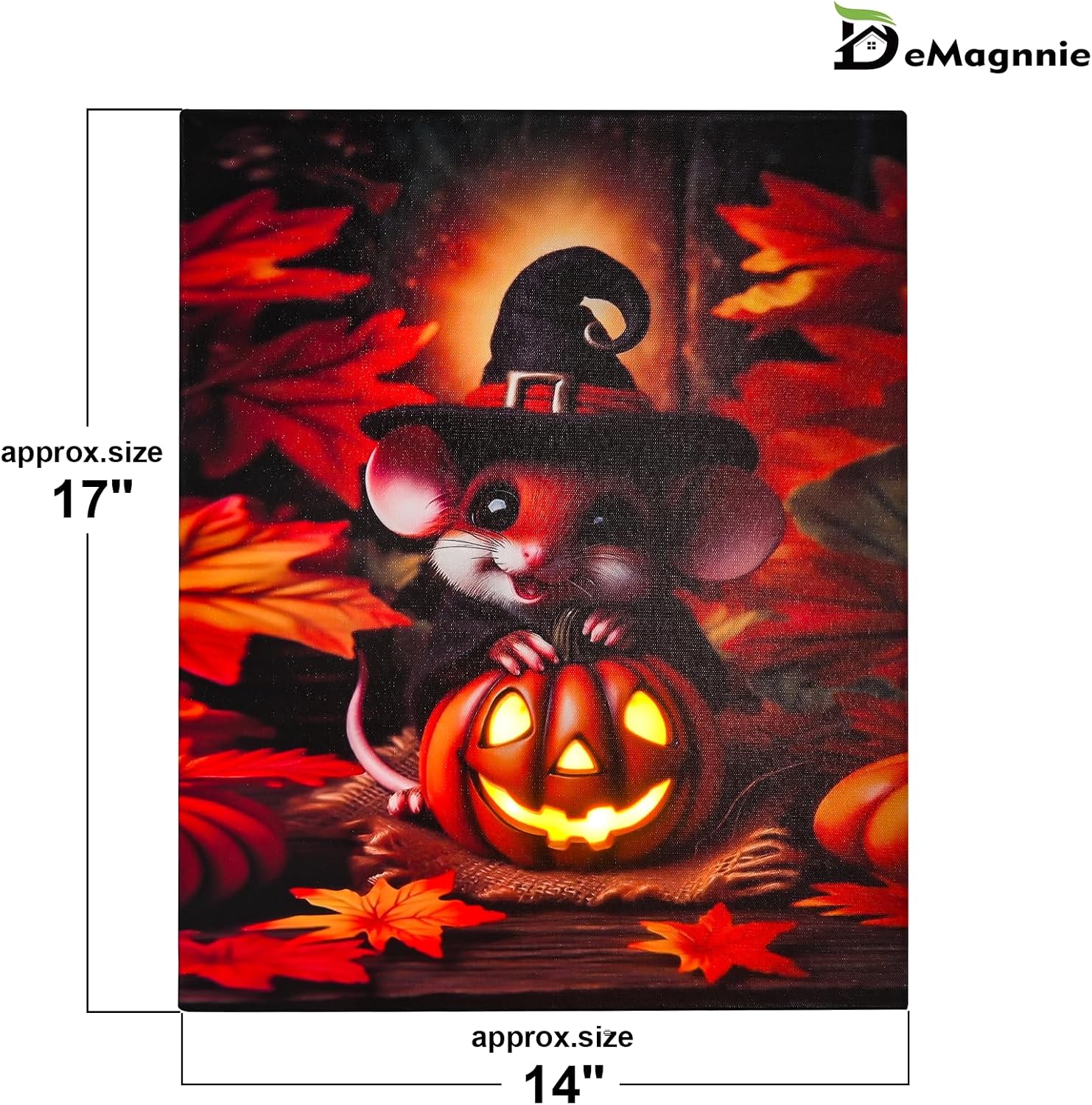Detalle 2 de DEMAGNNIE Lighted Canvas Wall Art, 17 x 14 Inches
