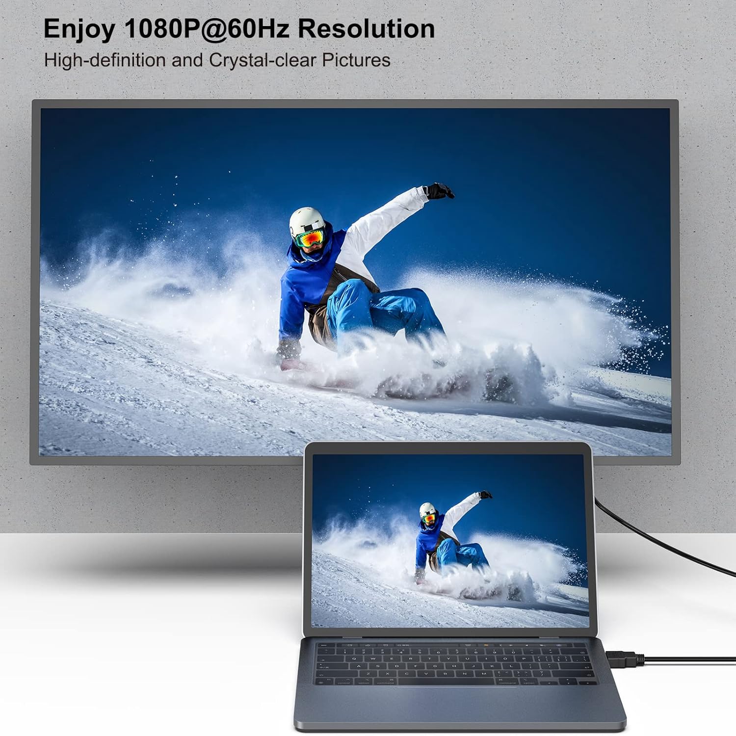 Thumbnail 1 de BENFEI Cavo HDMI a VGA (confezione da 10, 1,8 m) per collegare dispositivi HDMI a monitor e proiettori VGA