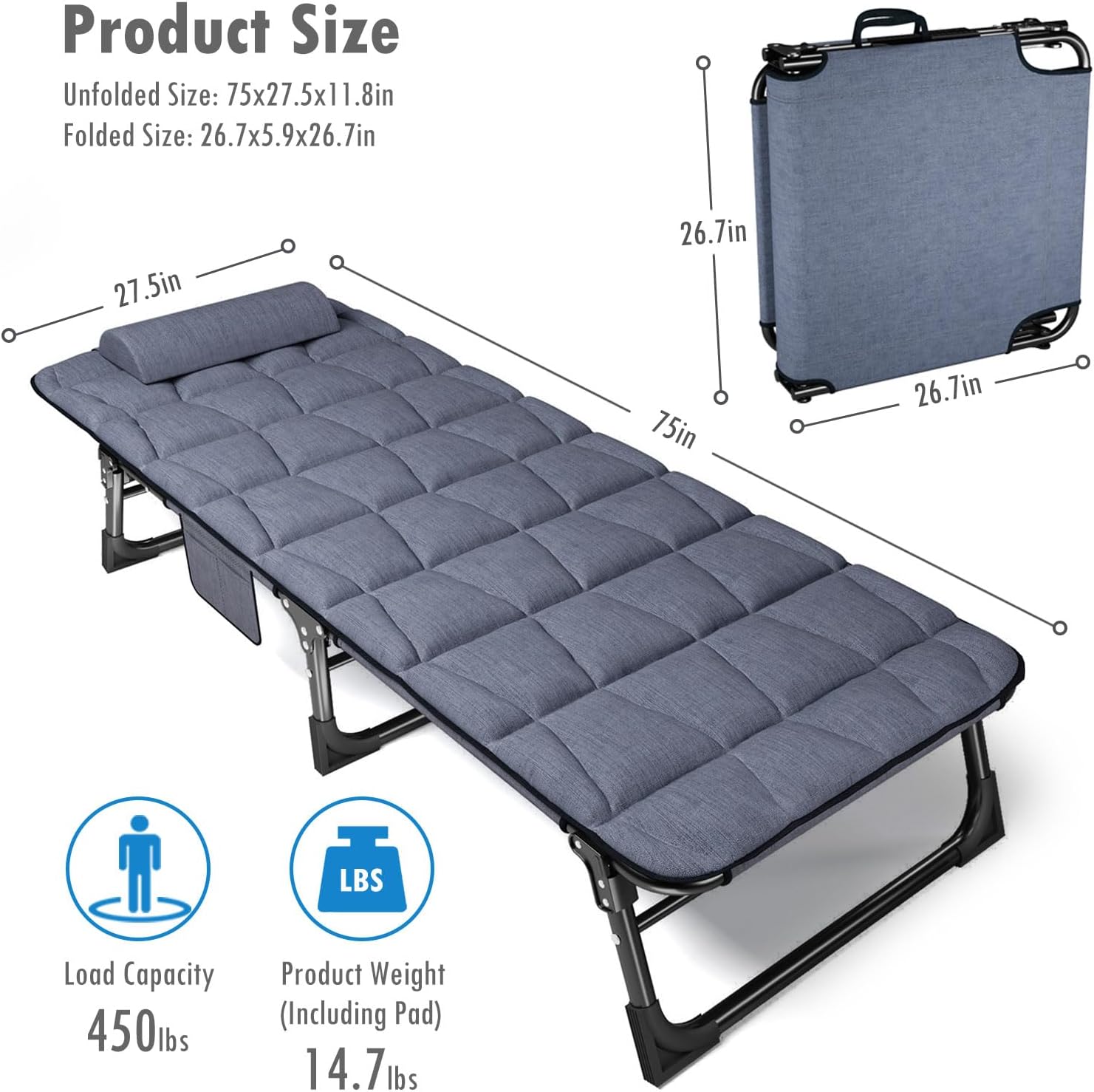 Thumbnail 1 de ATORPOK SHOP Foldable Sun Lounger 200 kg