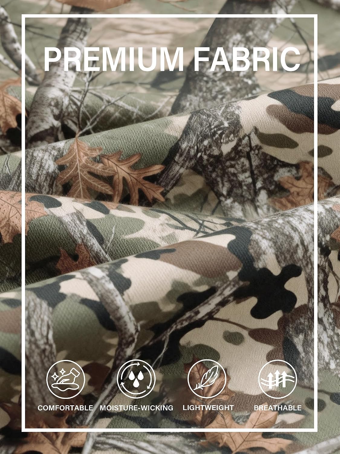 Thumbnail 6 de PLEPAN Men’s Casual Cargo Pants with Drawstring Waist, Pockets & Relaxed Straight Fit
