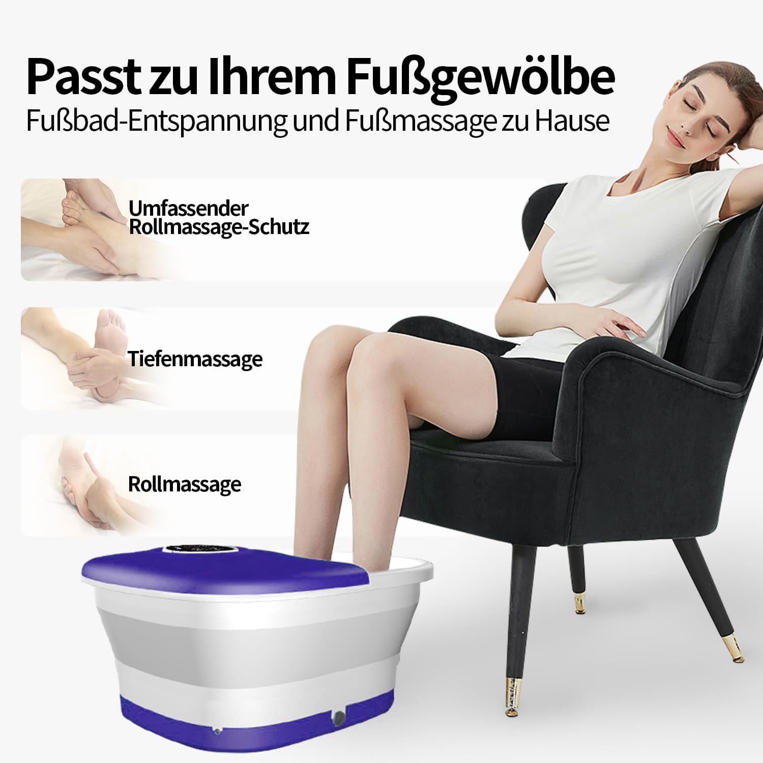 Thumbnail 1 de KNQZE pediluvio shiatsu 16 rulli