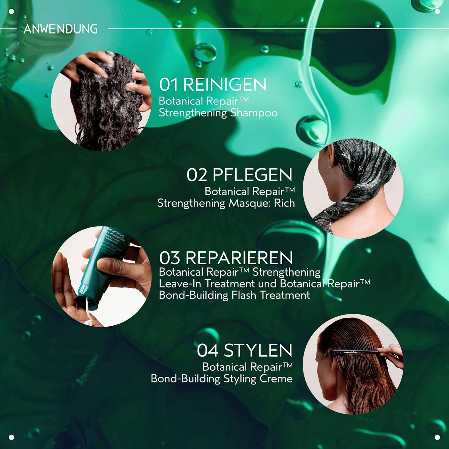 Detalle de Aveda Botanical Repair Strengthening Leave-In Treatment – Stärkende Leave-In-Pflege mit Hitzeschutz (100 ml)