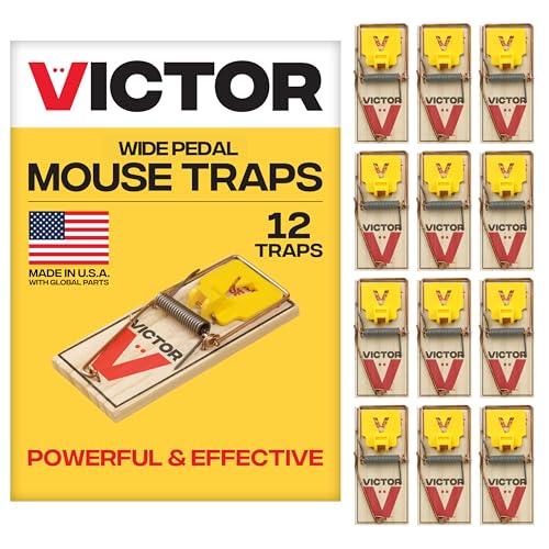 Detalle de Victor Wide Pedal Mouse Traps, 12-Pack (Plastic Pedal Snap Traps)