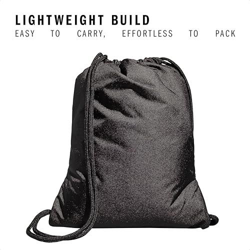 Detalle 2 de adidas Alliance Sackpack – Drawstring Backpack for Sports, Small Gym Bag (Black/2, OSFA)