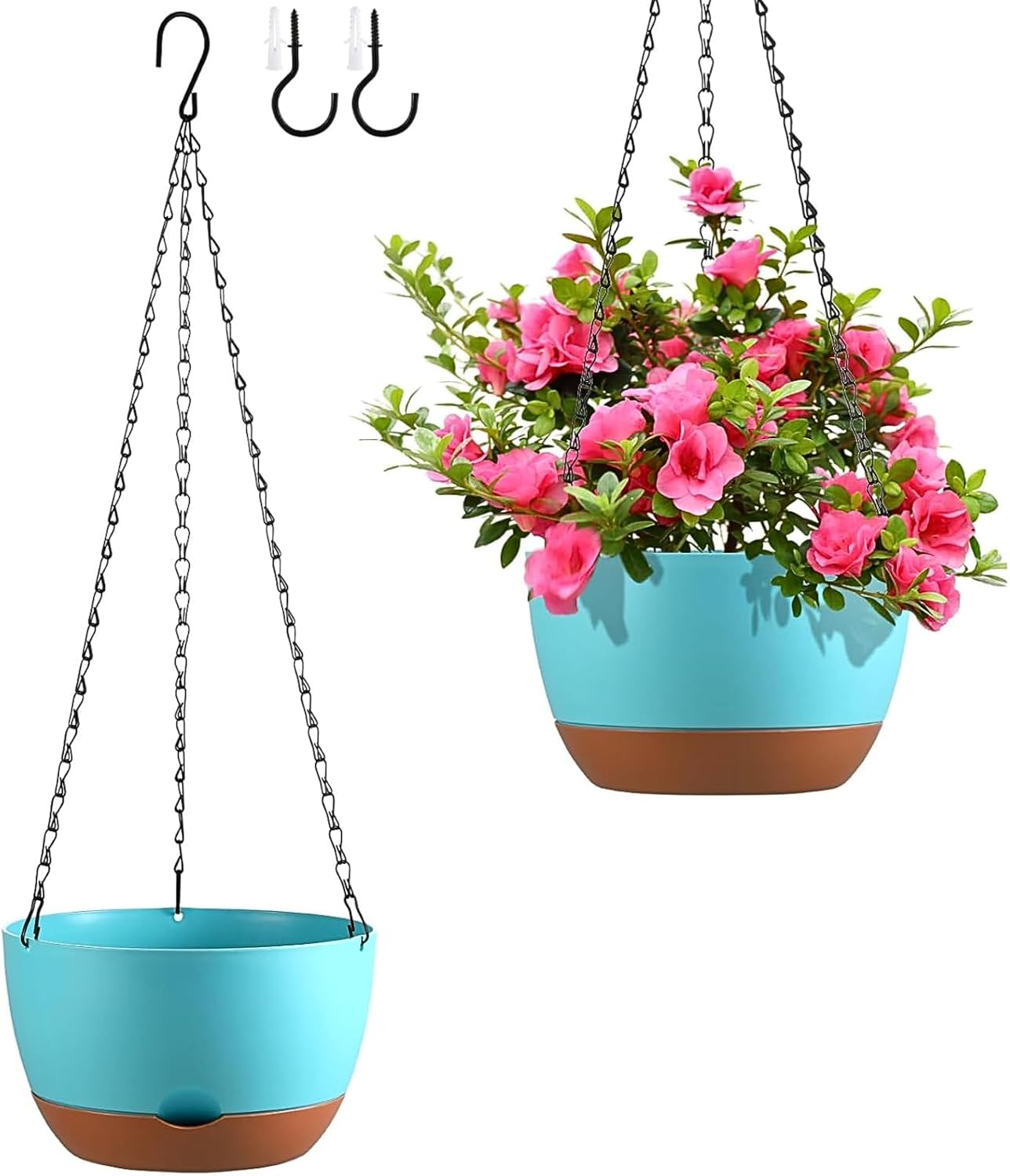 Detalle de Kvetto Hanging Planters, 10-Inch