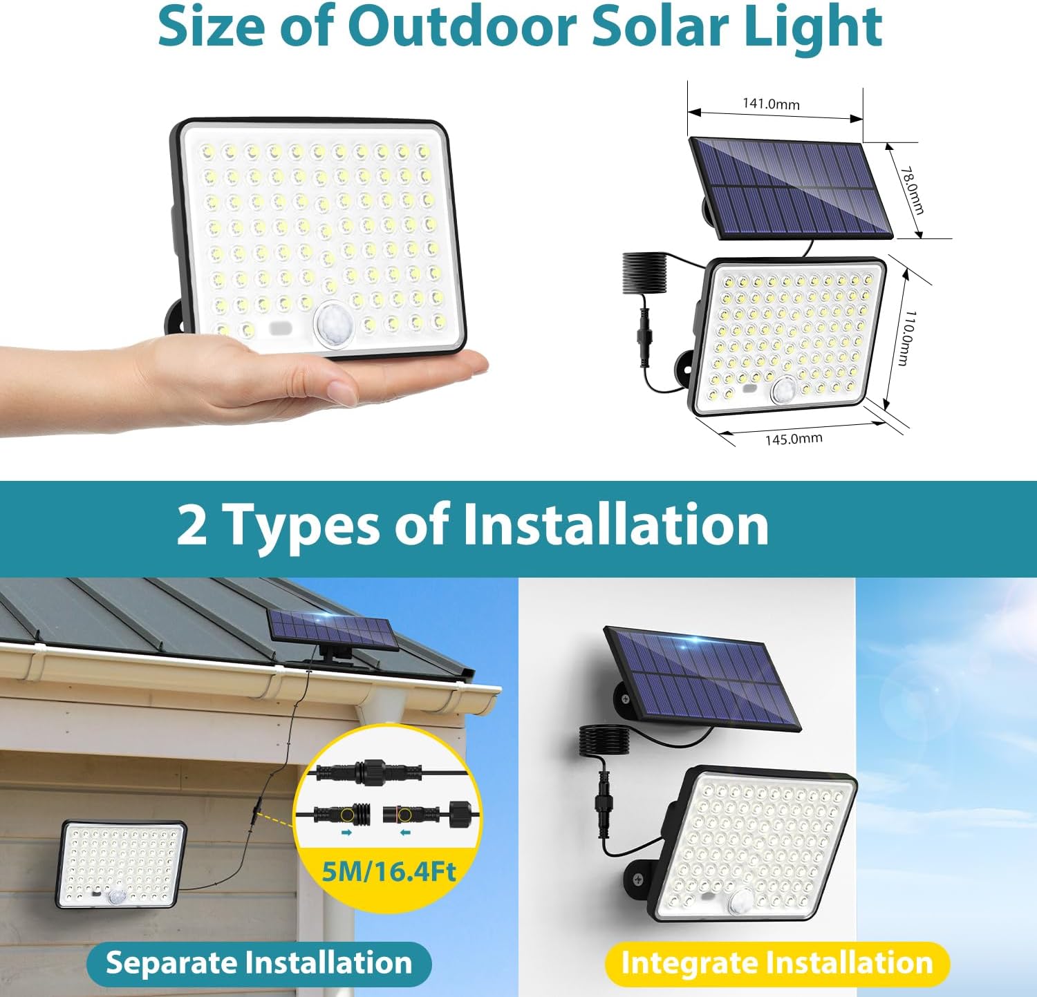 Thumbnail 6 de Kolpop Solar Security Lights 2-pack for garden