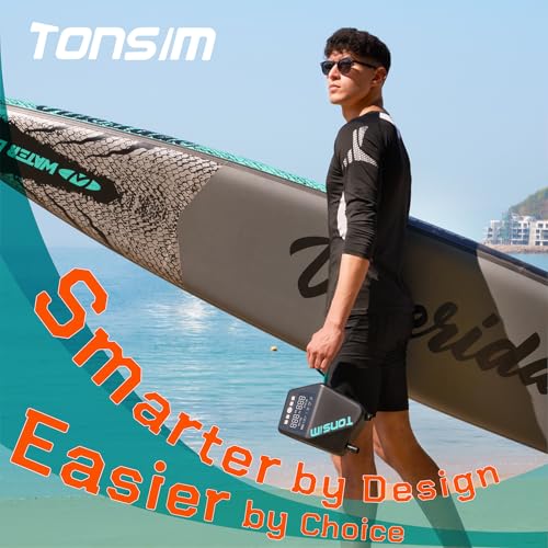 Thumbnail 5 de TONSIM Pompa Elettrica Sup con Batteria 20 PSI: gonfiaggio rapido, tre modalità intelligenti e alimentazione auto per paddle board