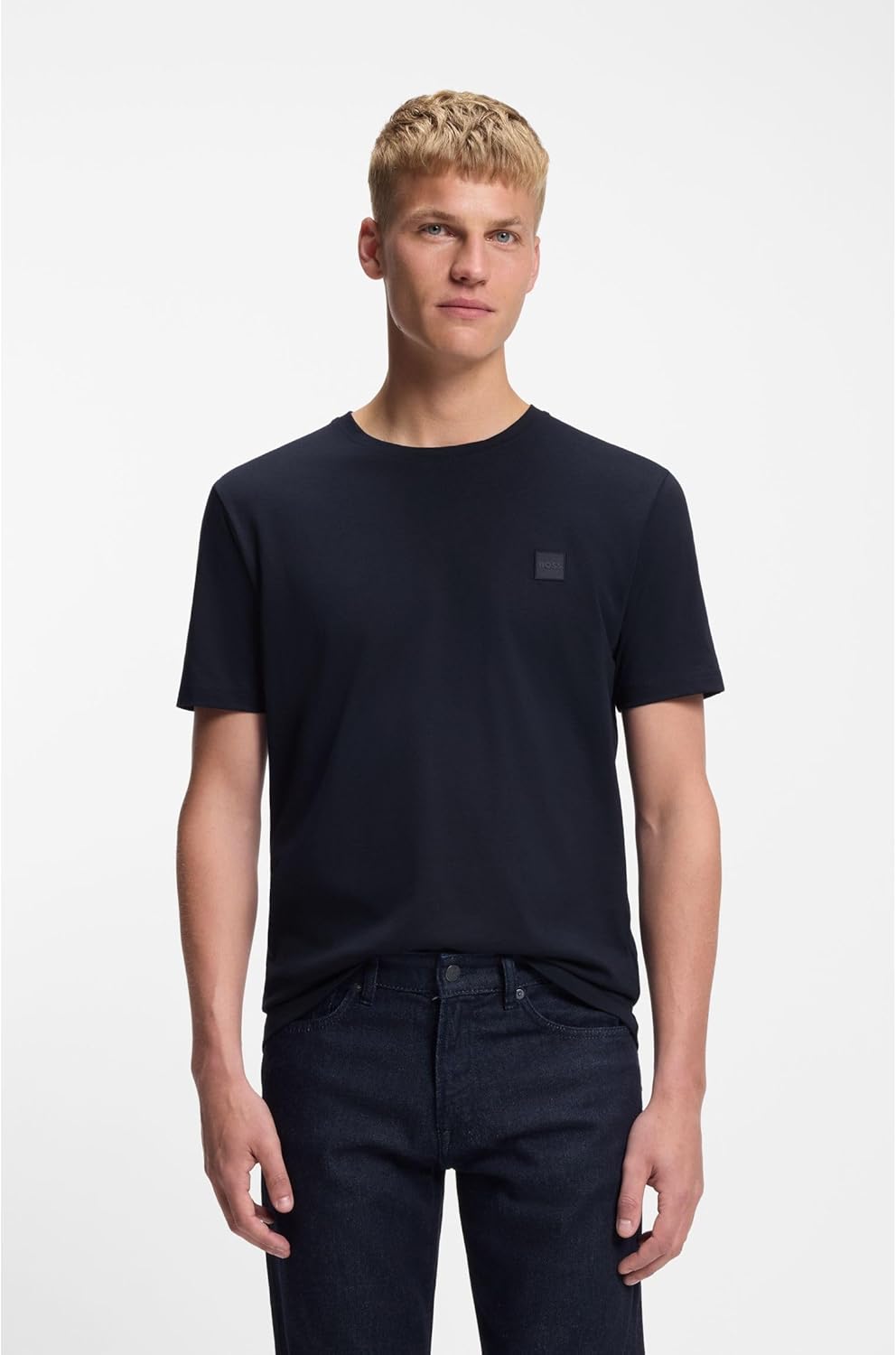 Thumbnail 3 de BOSS Herren Tales Relaxed-Fit T-Shirt aus Baumwoll-Jersey mit Logo-Aufnäher